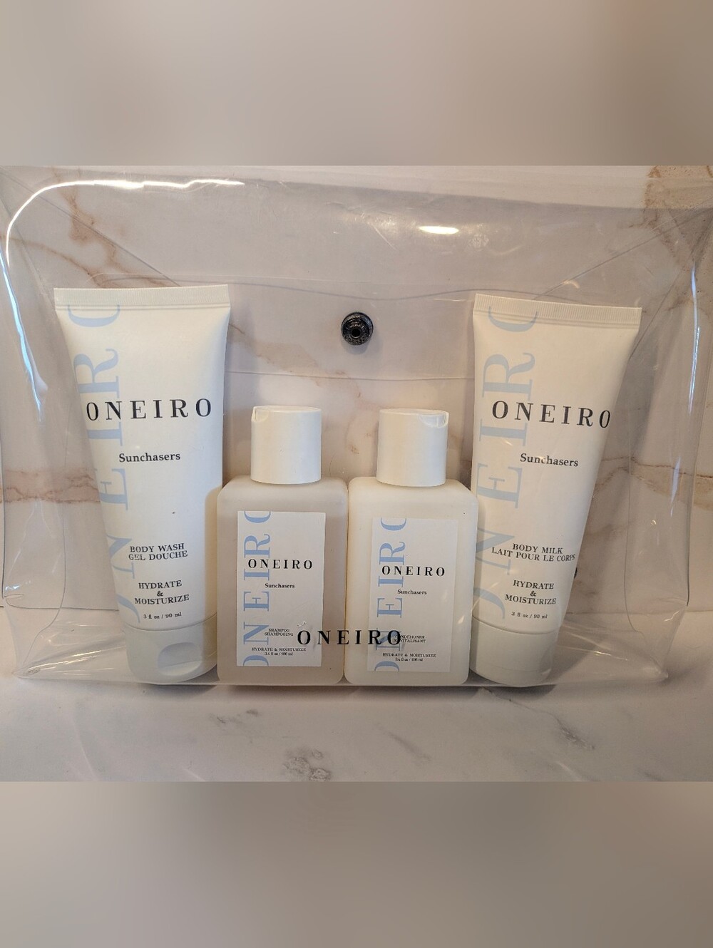 ONEIRO Sunchasers Travel Body Set - Included Oneiro Clear Case